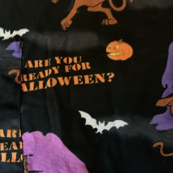 Scooby-Doo! Halloween scrub top small pockets black medical creepy bats fall - Picture 8 of 9